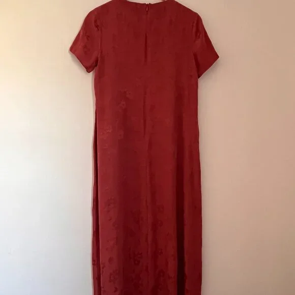 HATCH Maternity The James Dress in Faded Coral Floral | Size 2 - Picture 6 of 8